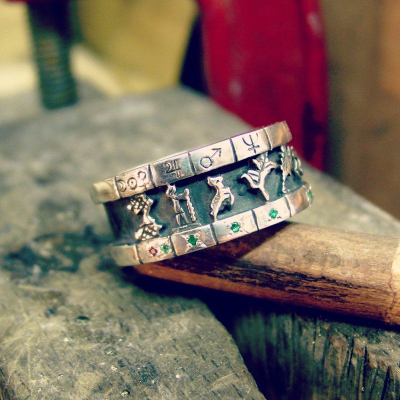 Personalized Cosmic Sigil
                            Talisman Ring