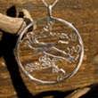 Japanese stork pendant