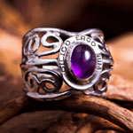 Кольцо «Я люблю, следовательно, существую», серебро
