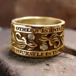 I Wisdom Ring Gold with Diamond