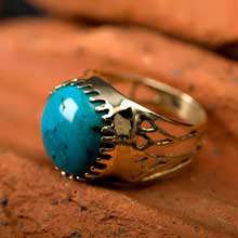 טבעת לוטוס מצרי זהב