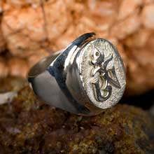 Tibetan Om Ring Silver