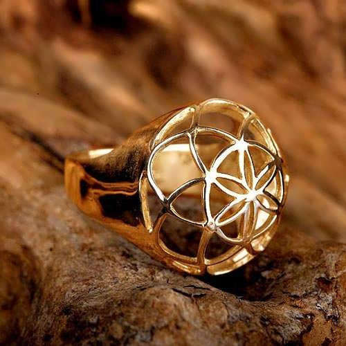 Seed of Life Ring Gold