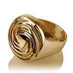 Golden Spiral Gold Ring