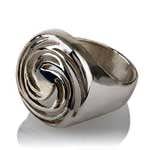 Golden Spiral Silver Ring