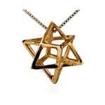 Merkaba Anhänger Medium Gold