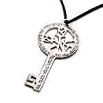 Peace angel key silver