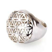 Flower of Life Ring Silver