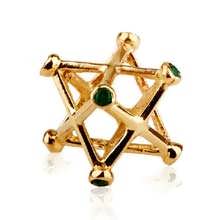 Merkaba intarsiato, oro, grande