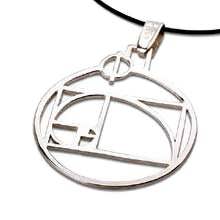 Phi pendant silver