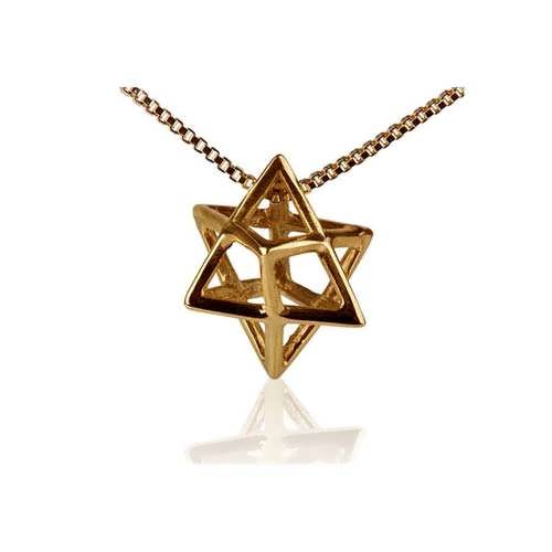 Merkaba Pendant Gold Small