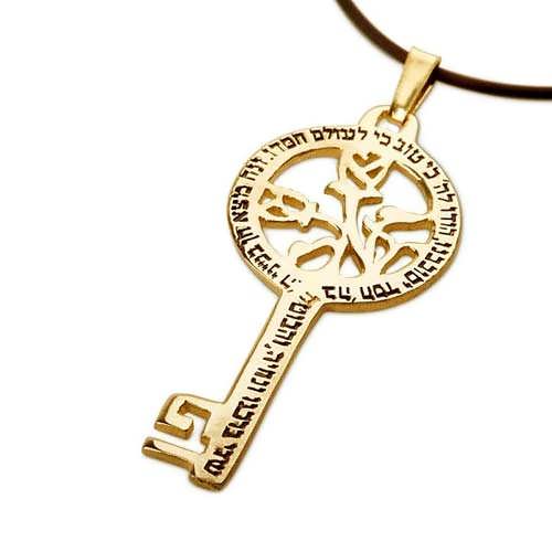 Peace Angel Key Gold