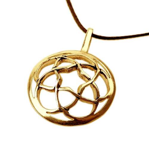 Pentagramic Torus Knot Gold