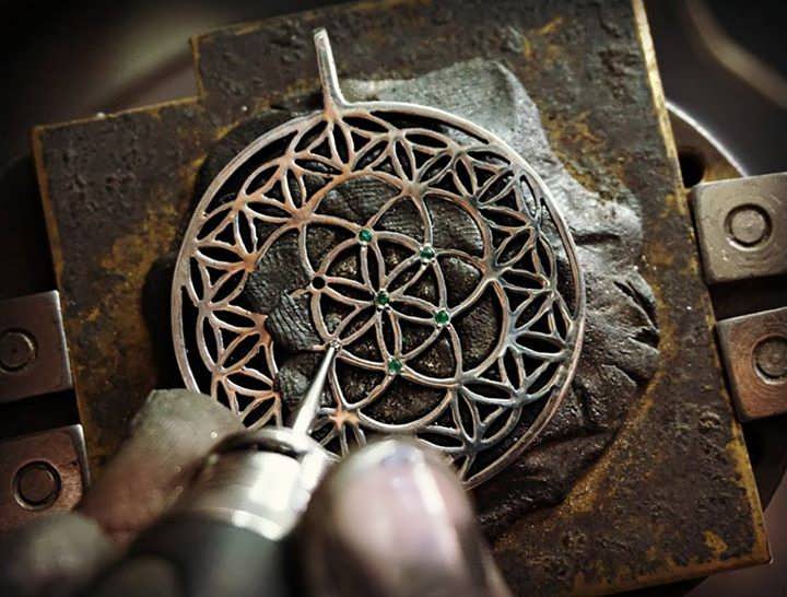 New Inlaid Flower of Life